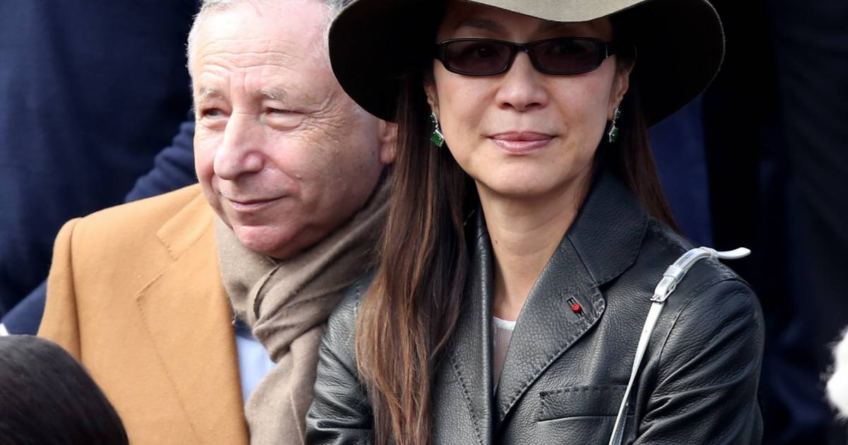 Jean Todt et sa compagne Michelle Yeoh dans les tribunes de la finale ...
