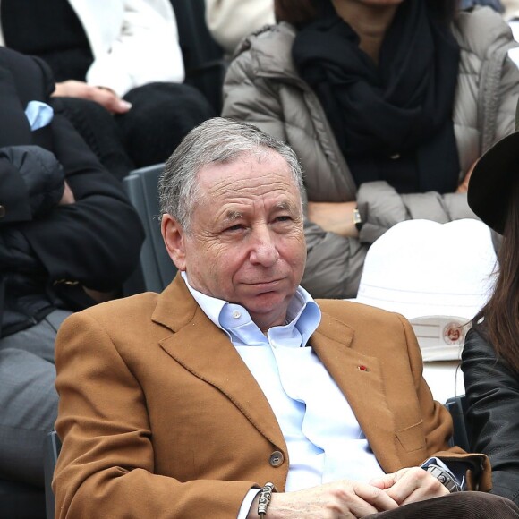 Jean Todt et sa compagne Michelle Yeoh dans les tribunes de la finale homme des internationaux de France de Roland Garros à Paris le 5 juin 2016. © Moreau-Jacovides / Bestimage