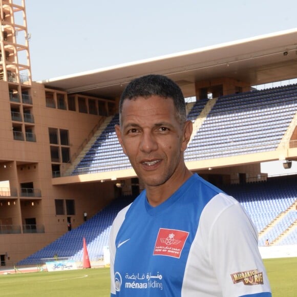 Roschdy Zem au "Charity Football Game 2016" au festival Marrakech du Rire. Le match de foot réunis des célébrités au Grand Stade de Marrakech et les bénéfices sont reversés aux associations marocaines d'aide à l'enfance. Marrakech, le 5 juin 2016. © Bellack Rachid/Bestimage