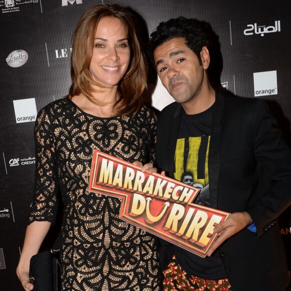Exclusif - Jamel Debbouze et sa femme Melissa Theuriau au cocktail "Aftershow" dans le cadre du festival Marrakech du Rire 2016. Marrakech, le 4 juin 2016. © Bellack Rachid/Bestimage