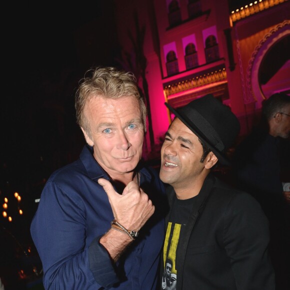 Exclusif - Franck Dubosc et Jamel Debbouze au cocktail "Aftershow" dans le cadre du festival Marrakech du Rire 2016. Marrakech, le 4 juin 2016. © Bellack Rachid/Bestimage