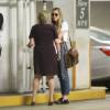 Amber Heard vue au sous-sol d'un immeuble qu'occupe entre autre l'avocate Gloria Allred, à Los Angeles, le 3 juin 2016.