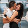 Vivian et sa compagne Nathalie - Photocall des "Anges 7" au Barrio Latino à Paris, le 26 mai 2015.