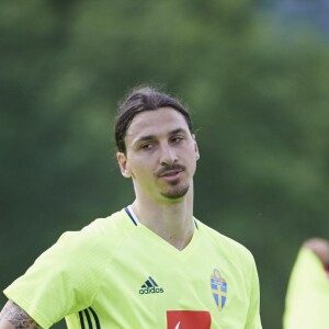 Zlatan Ibrahimovic à Bastad le 1er juin 2016 pendant la préparation de l'équipe nationale de Suède pour l'Euro 2016.