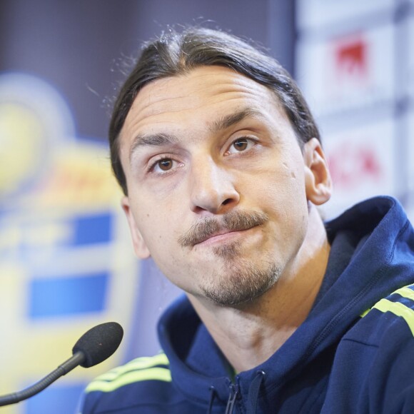 Zlatan Ibrahimovic à Bastad le 1er juin 2016 pendant la préparation de l'équipe nationale de Suède pour l'Euro 2016.