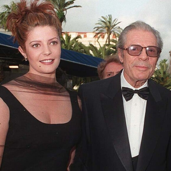 Chiara et Marcello Mastroianni au 49e Festival de Cannes en 1996 pour la présentation du film Trois vies et une seule mort