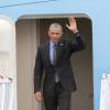Le président Barack Obama arrive à l'aéroport JFK à New York. Le 8 juin 2016 © Bruce Cotler / Zuma Press / Bestimage