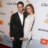 Miranda Kerr et son compagnon Evan Spiegel - Soirée de Gala Clive Davis Pre-Grammy à l'hôtel Hilton de Beverly Hills le 14 février 2016. The 2016 Pre-GRAMMY Gala Clive Davis Party in LA on february 14, 2016.14/02/2016 - Beverly Hills