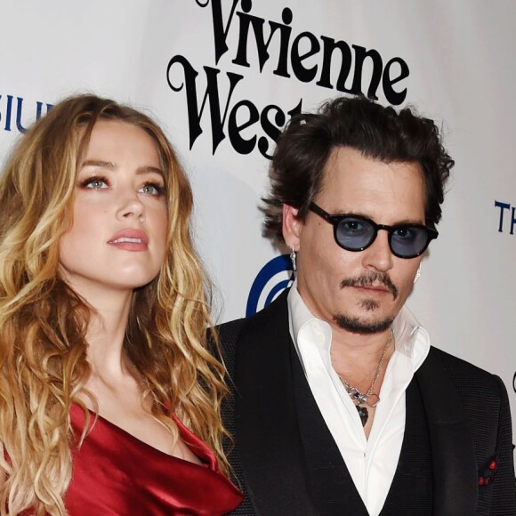 Johnny Depp et sa femme Amber Heard au 9 ème Gala Annuel "The Art Of Elysium" à Culver City le 9 janvier 2016.