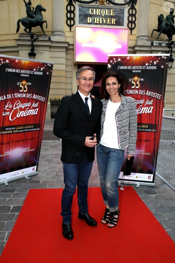 Laurent Petitguillaume et Adeline Blondieau - 53e Gala de l'union des artistes au Cirque d'Hiver Bouglione à Paris le 13 juin 2016. © Coadic Guirec / Bestimage