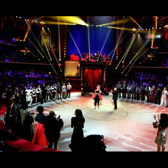 Exclusif : Marianne James en Madame Loyal pour le 53 eme Gala de L'union des Artistes " Le Cirque fait son cinéma" , au Cirque d'Hiver le 13 juin 2016 avec le Président Claude Lelouch.