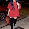 Kylie Jenner arrive au restaurant Koi à West Hollywood, le 14 juin 2016. Elle rejoint sa soeur Khloé Kardashian.