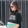 Exclusif - Megan Fox, enceinte, visite une amie à Los Angeles, le 14 juin 2016.