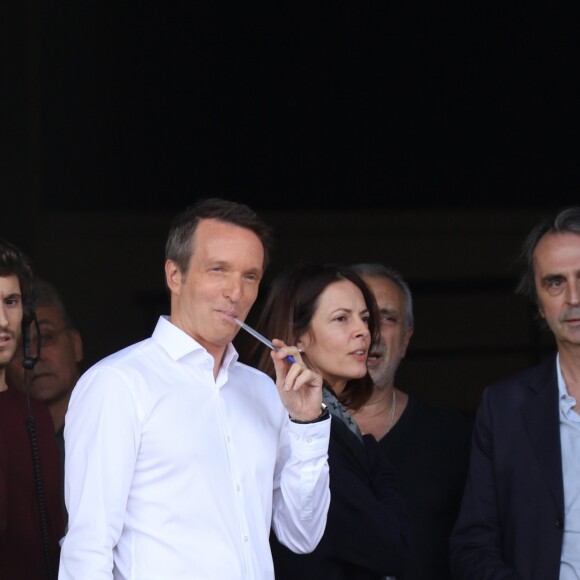 Stéphane Rotenberg - Céline Dion arrive au studio 130 à La Plaine Saint-Denis le 15 juin 2016.
