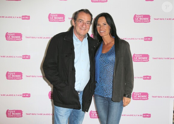 Exclusif - Jean-Pierre Pernaut et sa femme Nathalie Marquay-Pernaut au concert des 10 ans de l'association "Tout le monde contre le cancer" à Disneyland Paris. Marne-la-Vallée, le 12 juin 2016. © Ausset Lacroix-Gorassini/Bestimage