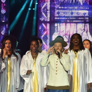 Exclusif - Christophe Maé lors de l'émission de télévision pour TF1 "La Chanson de l'Année 2016" à Nîmes le 17 juin 2016. © Bruno Bebert / Bestimage
