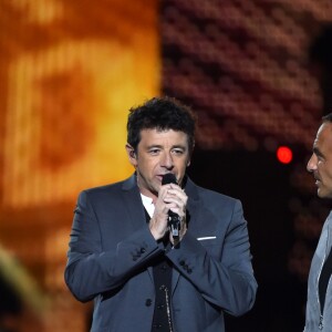 Exclusif - Patrick Fiori, Patrick Bruel et Nikos Aliagas lors de l'émission de télévision pour TF1 "La Chanson de l'Année 2016" à Nîmes le 17 juin 2016. © Bruno Bebert / Bestimage