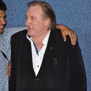 Le réalisateur Rachid Djaïdani et Gérard Depardieu - Photocall du film "Tour de France" présenté à la Quinzaine des réalisateurs lors du 69 ème Festival International du Film de Cannes le 15 mai 2016 © Lionel Urman / Bestimage