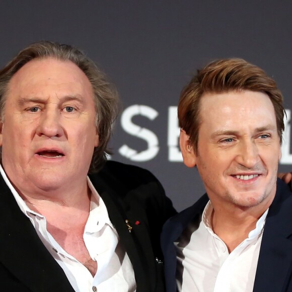 Gérard Depardieu, Benoît Magimel - Avant premiére mondiale de la série TV Netflix, "Marseille" au Palais du Pharo de Marseille le 4 mai 2016. © Dominique Jacovides/Bestimage.