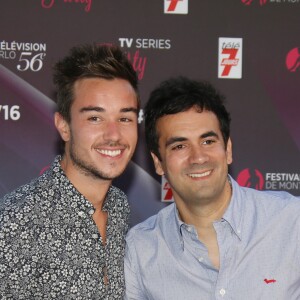 Alex Goude et son mari Romain - Soirée "Series TV" au Monte-Carlo Bay Hotel & Resort lors du 56ème Festival de télévision de Monte-Carlo, le 13 juin 2016. © Denis Guignebourg/Bestimage