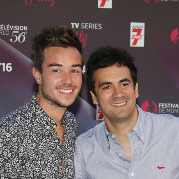 Alex Goude et son mari Romain - Soirée "Series TV" au Monte-Carlo Bay Hotel & Resort lors du 56ème Festival de télévision de Monte-Carlo, le 13 juin 2016. © Denis Guignebourg/Bestimage