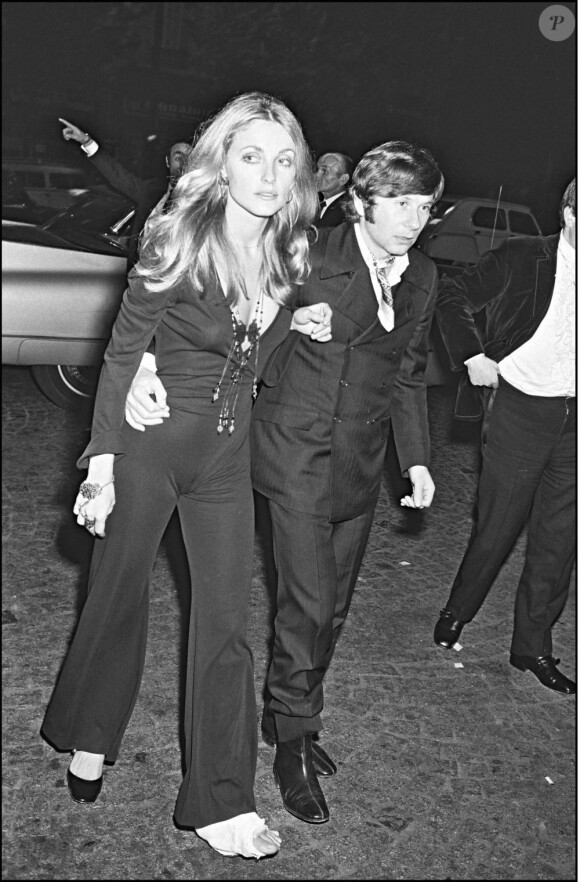 Roman Polanski et Sharon Tate en 1968 pour la première du film Rosemary's Baby.