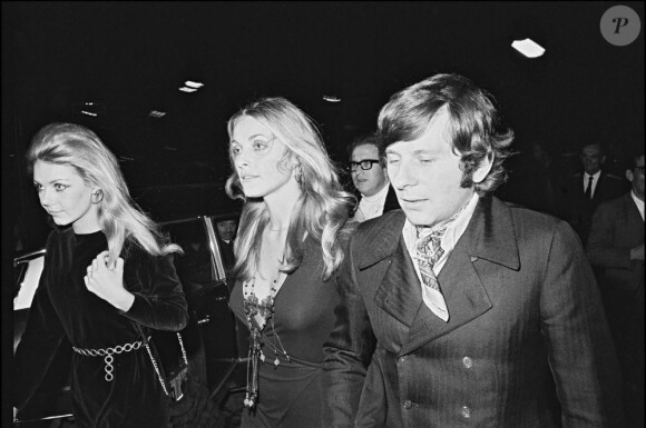 Roman Polanski et Sharon Tate en 1968 pour la première du film Rosemary's Baby.