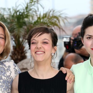 Lea Seydoux, Camille Lellouche, Rebecca Zlotowski - Photocall du film "Grand Central" lors du 66eme festival du film de Cannes le 18 mai 2013.
