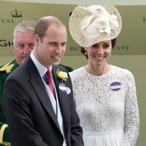 Le prince William, duc de Cambridge et Kate Middleton, la duchesse de Cambridge - La famille royale d'Angleterre au deuxième jour des courses hippiques "Royal Ascot". Le 15 juin 2016