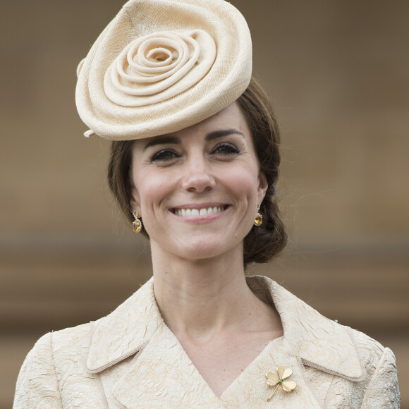 Le prince William et Kate Middleton, duchesse de Cambridge, assistent à une garden party au château de Hillsborough en Irlande du Nord. Le 14 juin 2016
