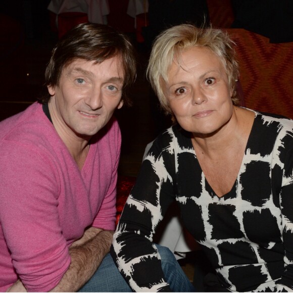 Exclusif - Pierre Palmade, Muriel Robin - Inauguration du restaurant péruvien "Manko" de la star mondiale de la cuisine sud-américiane, Gaston Acurio au 15, avenue Montaigne à Paris le 5 février 2016.  © Rachid Bellak/Bestimage