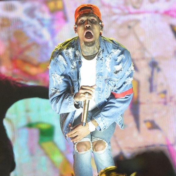 Chris Brown en concert à l'Accorhotels Arena Bercy à Paris, le 28 mai 2016. © Veeren/Bestimage
