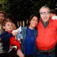 Atmen Kelif avec sa femme et sa fille et Christian Charmetant à l'inauguration de la fête des Tuileries organisée par Caroline Barclay le 24 juin 2016. © Coadic Guirec / Bestimage