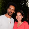 Tomer Sisley et Anne Hidalgo à l'inauguration de la fête des Tuileries organisée par Caroline Barclay le 24 juin 2016. © Coadic Guirec / Bestimage