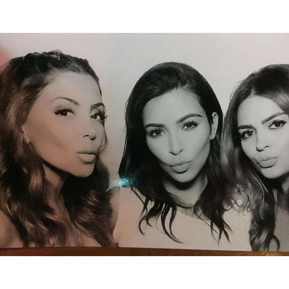 Larsa Pippen, Kim Kardashian et Carla DiBello - Soirée d'anniversaire de Khloé Kardashian au restaurant Dave and Buster's à Los Angeles. Photo publiée le 28 juin 2016.