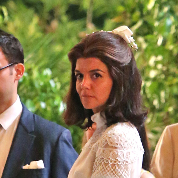 Exclusif - Katie Holmes tourne la scène du mariage de Jackie Kennedy et Aristote Onassis à Toronto le 17 juin 2016. Elle a eu la visite de sa fille Suri.