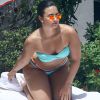 Demi Lovato au bord d'une piscine à Miami, le 30 juin 2016
