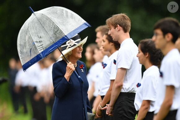 Camilla Parker Bowles, duchesse de Cornouailles - Commémorations du centenaire de la Bataille de la Somme à Thiepval, bataille qui fût la plus meurtrière de la Première Guerre Mondiale. Le 1er juillet 2016