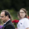 Le président français François Hollande - Commémorations du centenaire de la Bataille de la Somme à Thiepval, bataille qui fût la plus meurtrière de la Première Guerre Mondiale. Le 1er juillet 2016