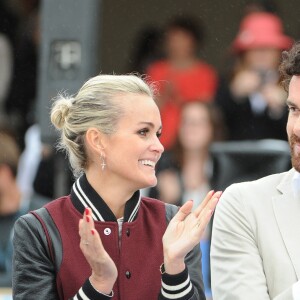 Laeticia Hallyday et Mathias Vicherat, directeur de cabinet d'Anne Hidalgo - Remise du Prix Eiffel Sunday Challenge, présenté par la Mairie de Paris - Longines Paris Eiffel Jumping à la plaine de Jeux de Bagatelle à Paris le 3 juillet 2016. © Pierre Perusseau / Bestimage