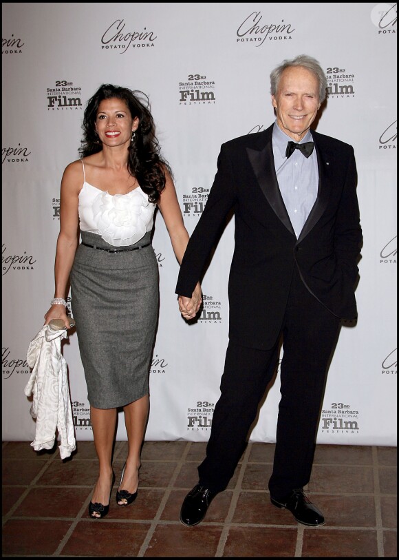 Clint Eastwood et Dina au 23ème Festival International du film de Santa Barbara le 2 février 2008
