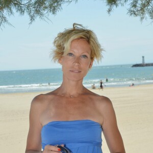 Exclusif - Rebecca Hampton pose à l'occasion du 13e festival "Les Hérault du Cinéma et de la Télé" sur la plage au Cap d'Agde, le 24 juin 2016.
