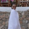 Le mannequin Alessandra Ambrosio en vacances à Ibiza avec son compagnon Jamie Mazur et leurs enfants Anja et Noah le 4 juillet 2016.