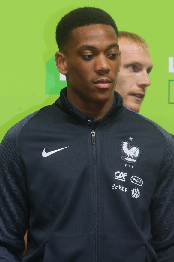 Anthony Martial - Sortie en public pour l'équipe de France de football à l'hippodrome de Vincennes le 27 mai 2016. © CVS/Bestimage