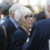 Sylvie Rocard lors de la cérémonie en hommage à Michel Rocard au Temple de l'Eglise Protestante Unie de l'Etoile à Paris, le 7 juillet 2016. © Alain Guizard/Bestimage