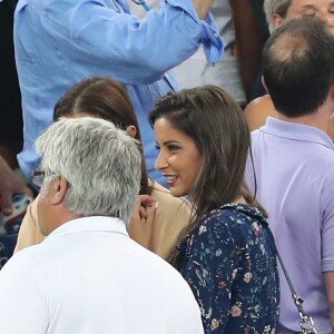 Exclusif - Benoît Costil à nouveau très proche de Malika Ménard à la fin du match de l'UEFA Euro 2016 Allemagne-France au stade Vélodrome à Marseille, France le 7 juillet 2016. © Cyril Moreau/Bestimage