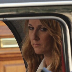 Céline Dion tourne un vidéo clip avenue Kleber à Paris le 8 juillet 2016.