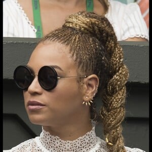 Beyonce et son mari Jay Z assistent à la finale dames du tournoi de Wimbledon le 9 juillet 2016. Elle oppose Serena Williams à Angelique Kerber. © Stephen Lock/i-Images via ZUMA Wire/ Bestimage