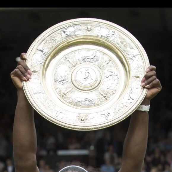 Serena Williams remporte la finale du tournoi de tennis de Wimbledon à Londres le 9 juillet 2016.