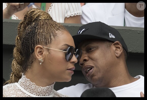 Beyonce et son mari Jay Z - Serena Williams remporte la finale du tournoi de tennis de Wimbledon à Londres le 9 juillet 2016. 09/07/2016 - Londres
